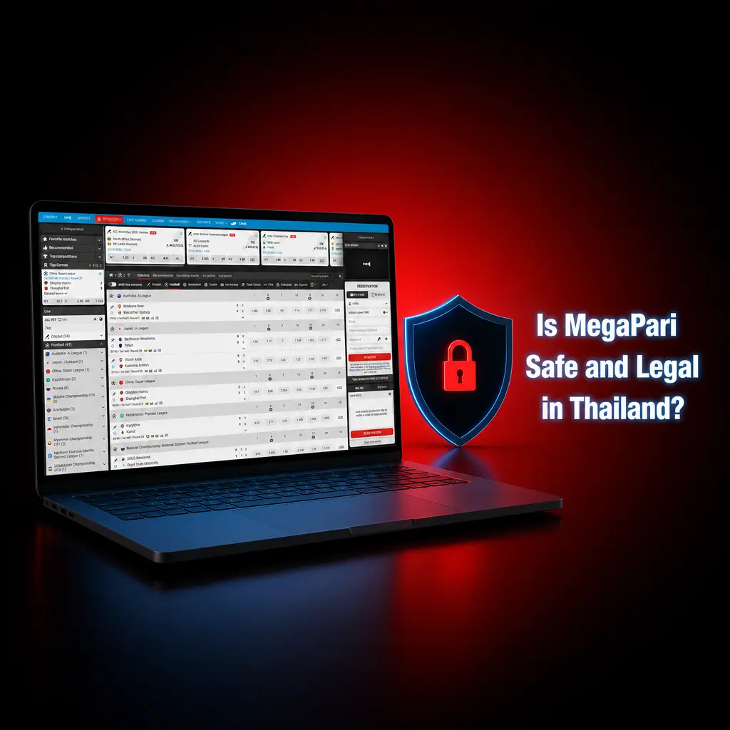 MegaPari safety and legality in Thailand with Curaçao eGaming licence and SSL encryption protection