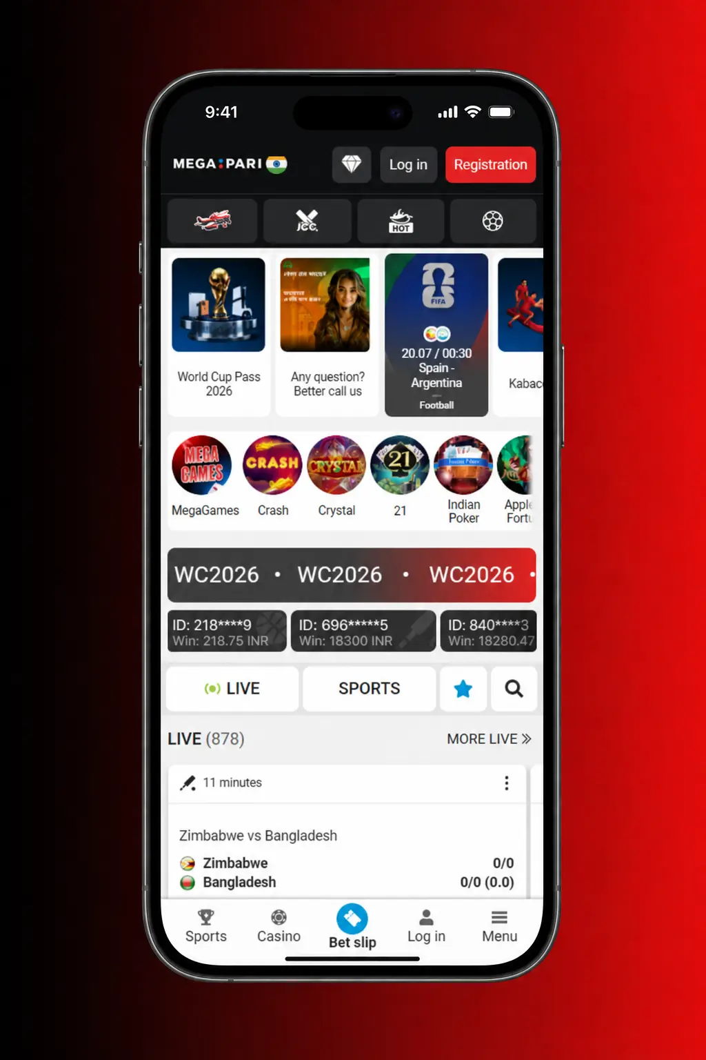 MegaPari login process on desktop and mobile with SSL encryption and 2FA security steps