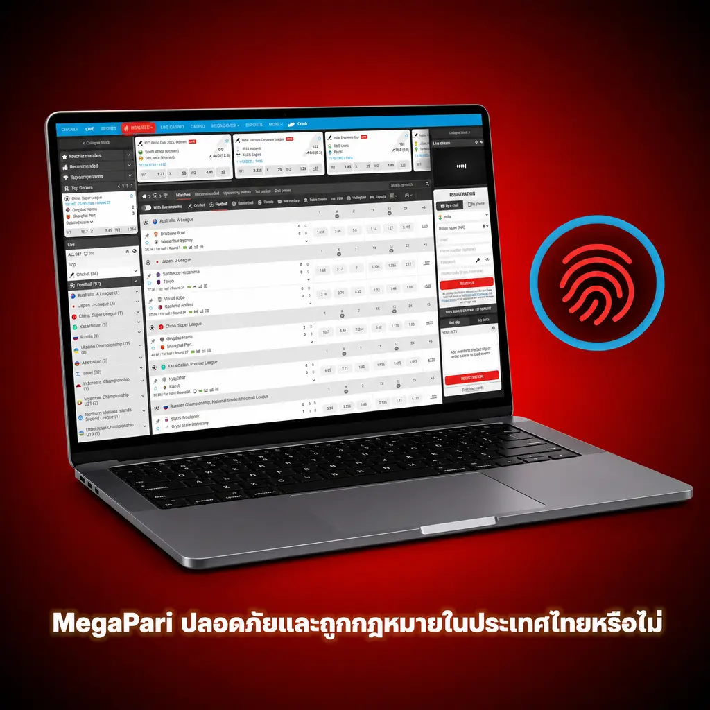 MegaPari ปลอดภัยในไทย ใบอนุญาต Curaçao eGaming SSL 256 บิต และระบบ KYC ป้องกันการฉ้อโกง
