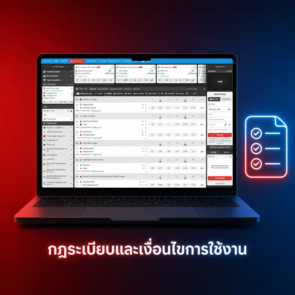 กฎระเบียบ MegaPari: อายุ 18 ปีขึ้นไป 1 บัญชีต่อผู้ใช้ เงื่อนไขโบนัสและการยืนยันตัวตน