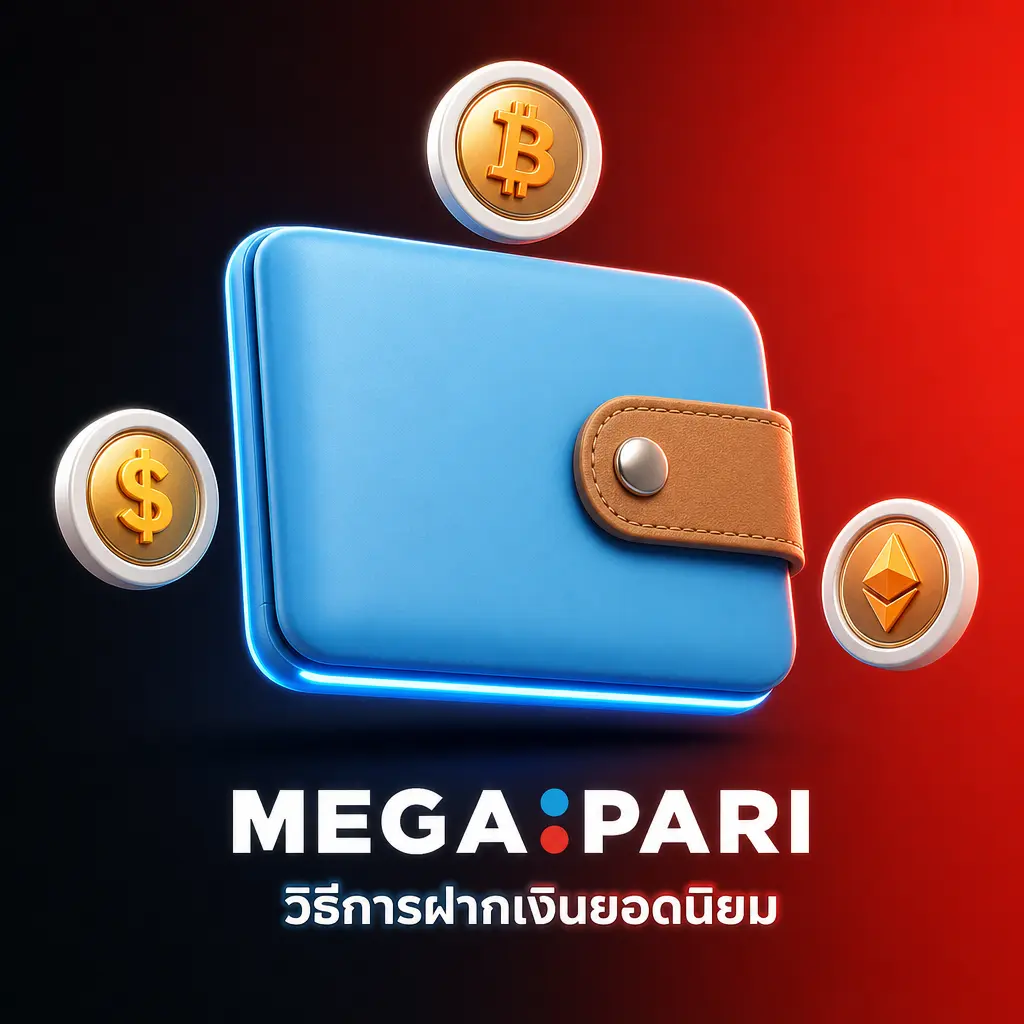 วิธีการฝากเงิน MegaPari ยอดนิยมในไทย เช่น PromptPay TrueMoney Bitcoin และบัตรเครดิต