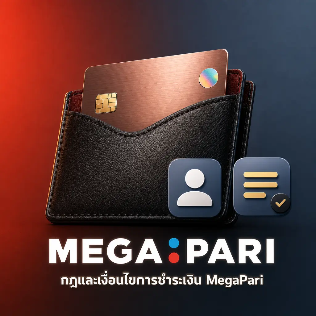 กฎการชำระเงิน MegaPari เงื่อนไข KYC ขีดจำกัดถอน 3 ล้านบาท และโบนัสหมุนเวียน 35 เท่า