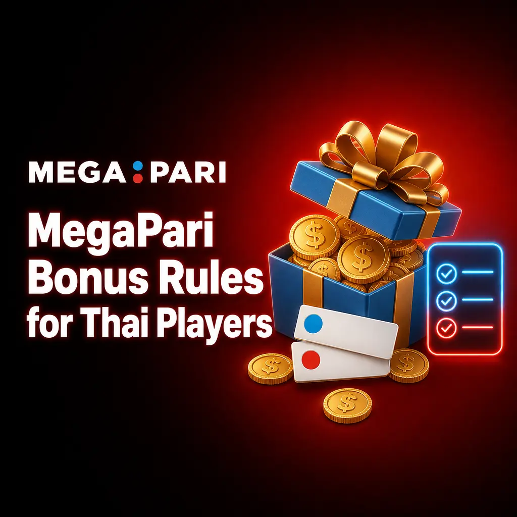 MegaPari bonus rules and terms for Thai players including wagering requirements, deposit minimums, and eligibility conditions
