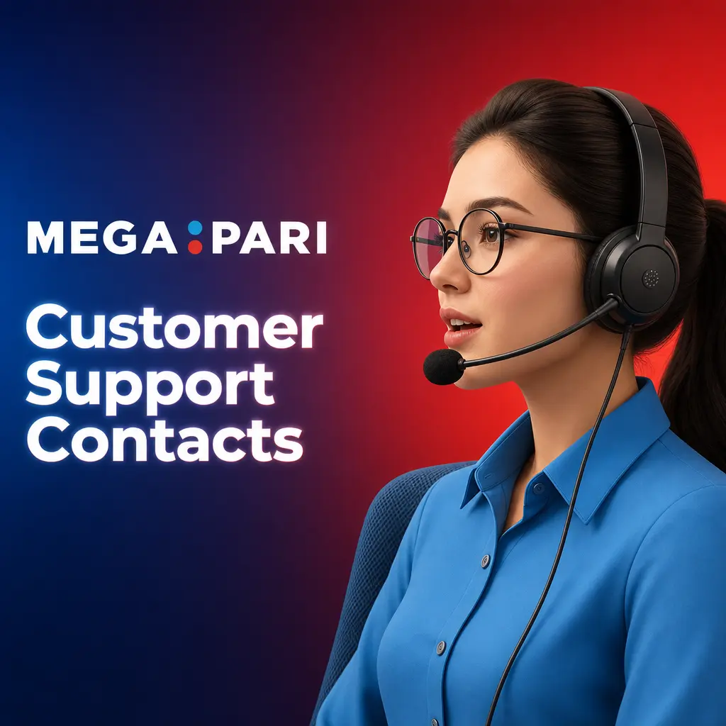 MegaPari customer support contact options including live chat, email, Telegram, phone, and FAQ for Thai players