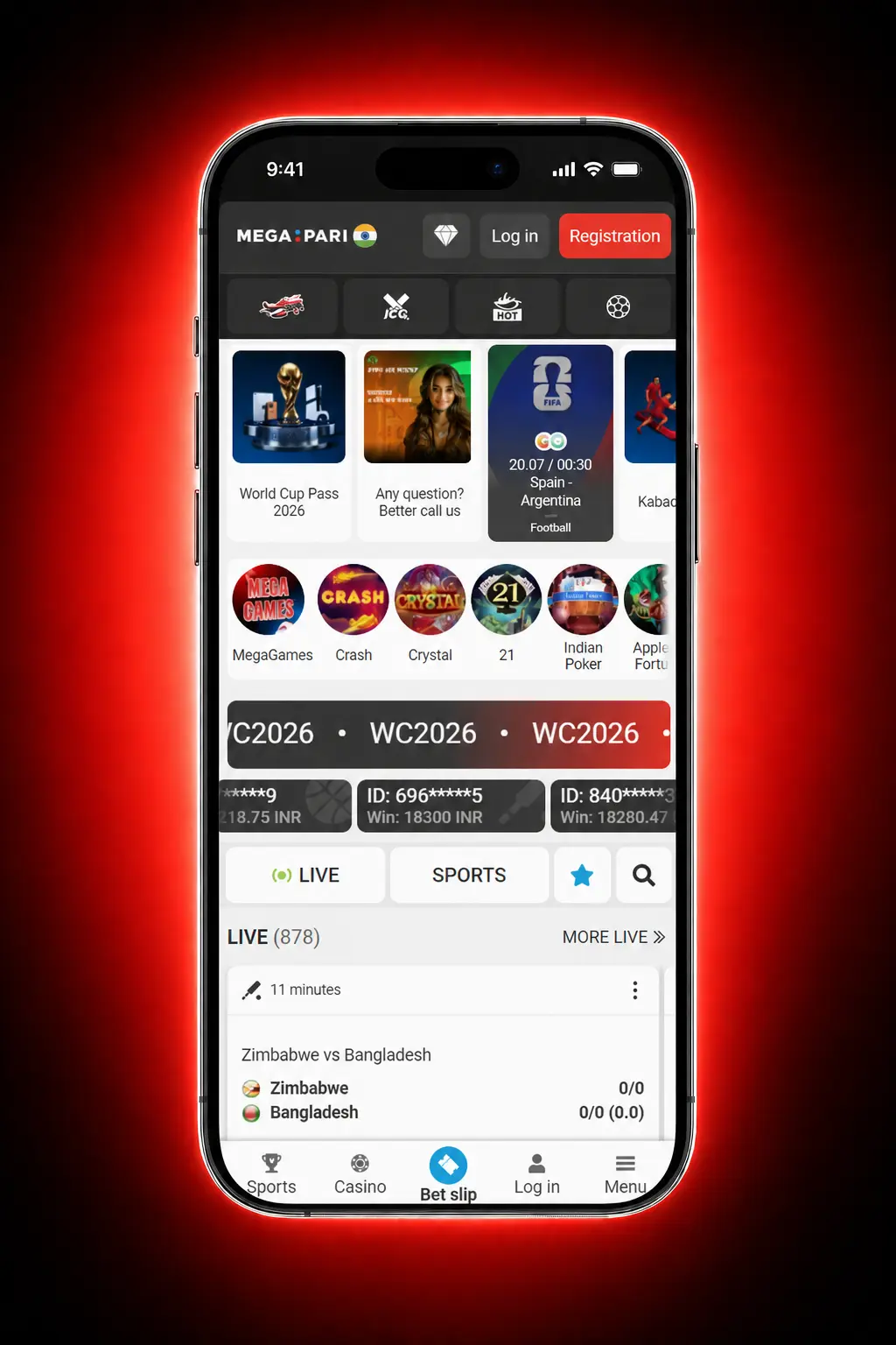 MegaPari sportsbook interface showing steps to place first sports bet in Thailand across 30+ disciplines