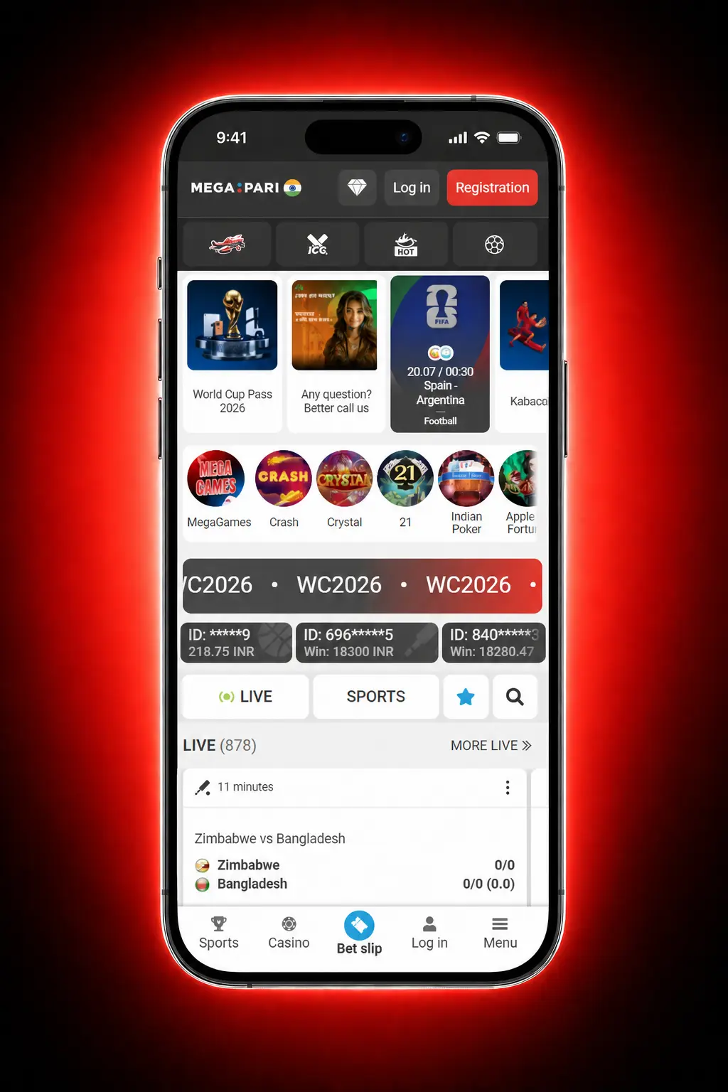 MegaPari sportsbook interface showing steps to place first sports bet in Thailand with Football and Muay Thai markets