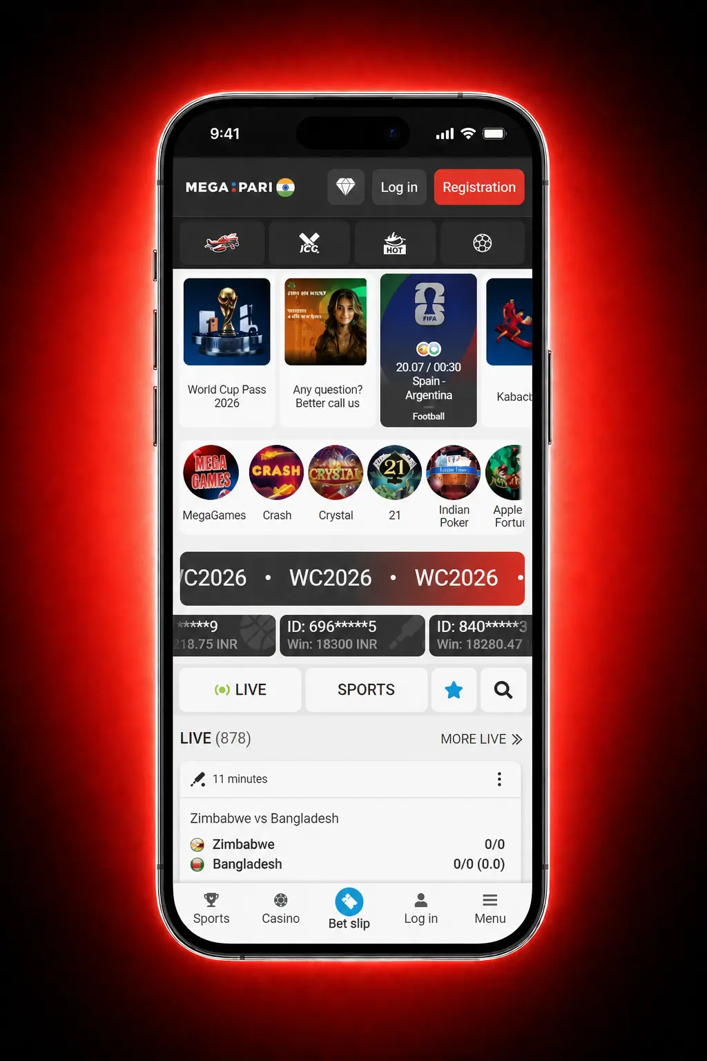MegaPari sportsbook interface showing steps to place first sports bet in Thailand with 30+ disciplines available