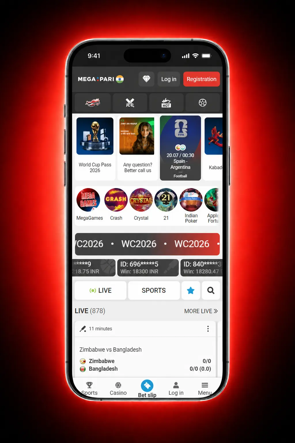 MegaPari sportsbook interface showing steps to place a first sports bet in Thailand across 30+ disciplines